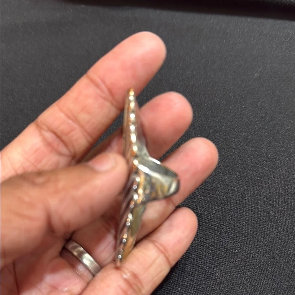 Gold and Silver Leaf Ring